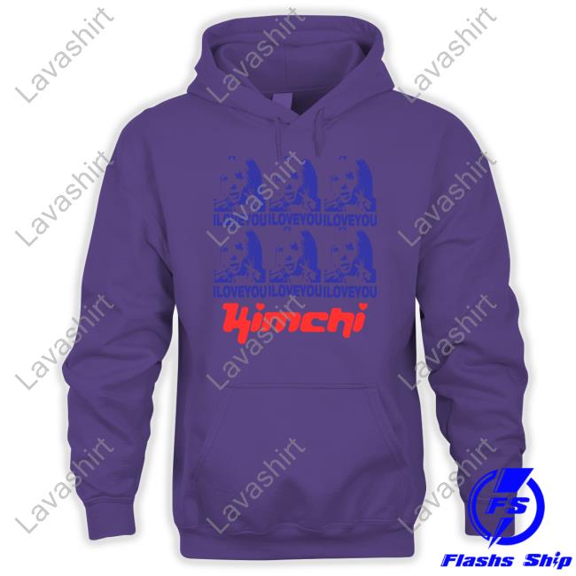 Official Kimchi Merch Ilykimchi Iloveyou White Shirt