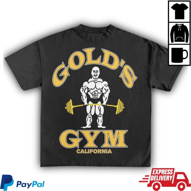 Official Heavyweight Legends Gold's Gym California Vintage Tshirt