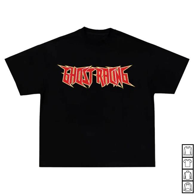 Official Ghost Racing Clothing Red Flaming Eagle Hoody - Black Official Ghost Racing Clothing Red Flaming Eagle Hood - Black