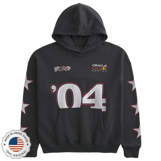 Official Hollister Co Merch Store Boxy Oracle Red Bull Racing Graphic Hooded Sweatshirt Hollister Apparel Clothing Shop Hollisterco