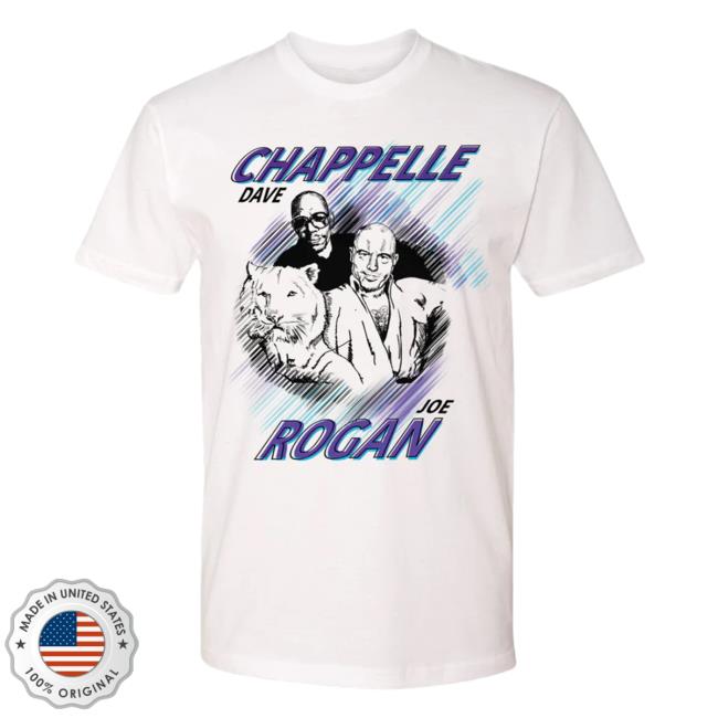 Official Joe Rogan Dave Chappelle x Joe Rogan 2021 MGM Tee Shirt