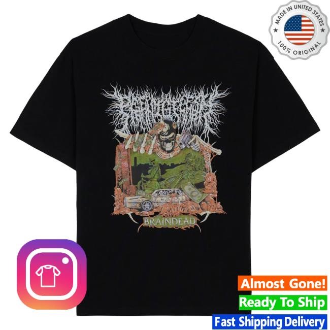 Brain Dead x Peeling Flesh Sound & Fury 2025 T Shirt - Black