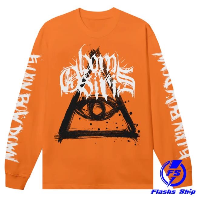 Official Sumerian Records Merch Store Born Of Osiris - "Bow Down" Shaka Wear Orange Longsleeve