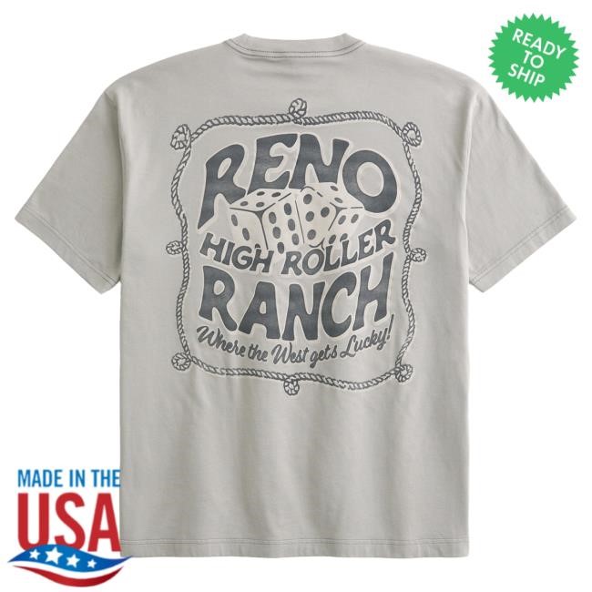 Official Hollister Merch Store Boxy Cotton Reno Nevada Graphic Shirt Hollister Co