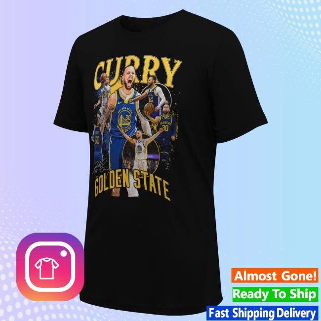 Stephen Curry Merch - Warriors Shop | Stadium Essentials Stephen Curry Black Golden State Warriors Player Crossroads Shirt New