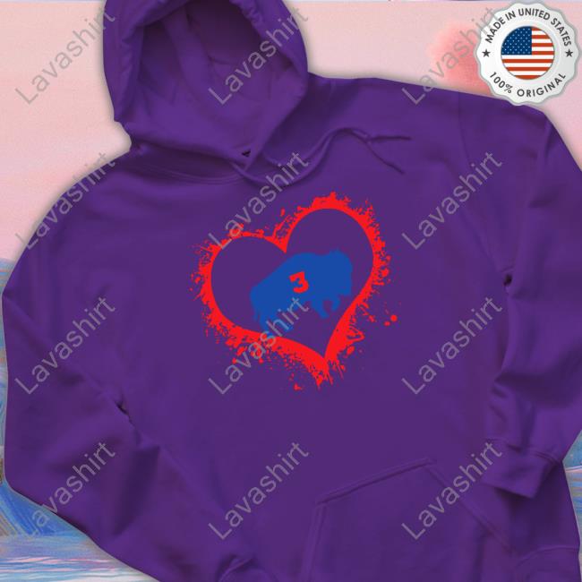 Official Damar Hamlin Heart 3 Hoodie Official Damar Hamlin Heart 3 Hoodie
