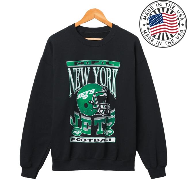Official Junk Food Apparel Clothing Store Shop Junkfoodclothing New York Jets Football Helmet Flea Market Crewneck