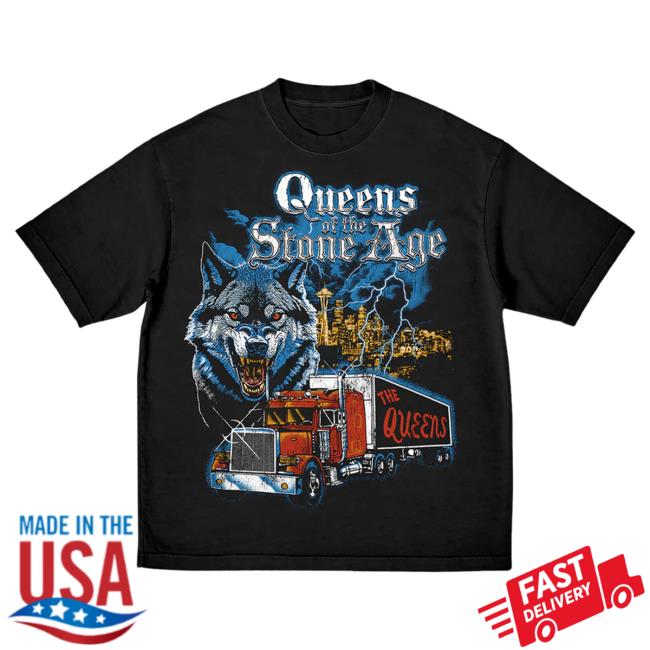 Official Qotsa Merch Store Queens Of The Stone Age Qotsa Classics: Truck T-Shirt Qotsa Apparel Shop