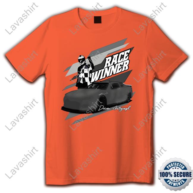 23Xi Racing Shop Tyler Reddick 2023 EchoPark Automotive Race Winner Driver Autograph Tee Shirt Alanis King Race Winner T Shirt