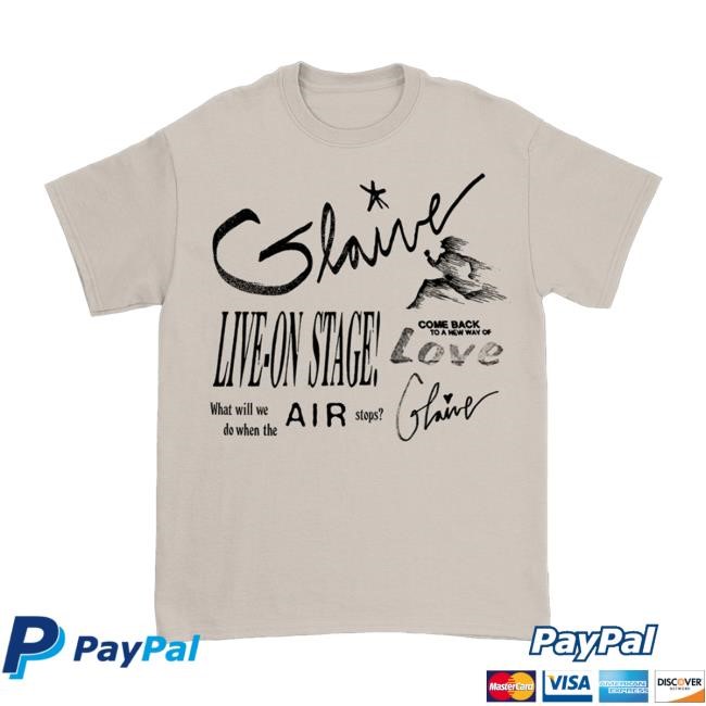 Live On Stage Black Ink Short Sleeve Shirt – Glaive Shop Merch Glaivemusic