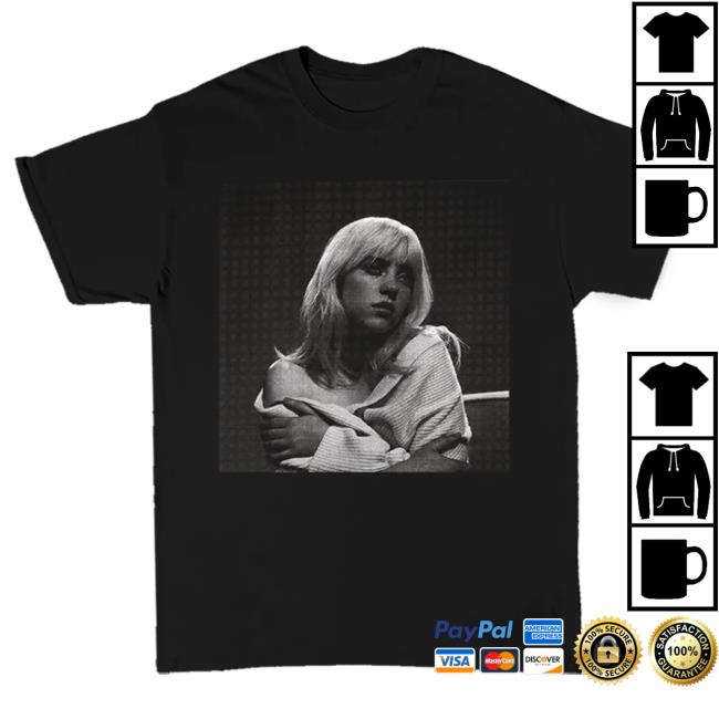 Official Interscope Records Billie Eilish Merch Store Basics Collection - Tear Drop Popover Shirt Billie Eilish Apparel Clothing Shop