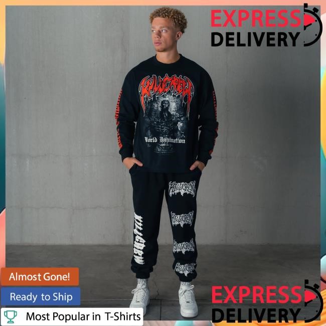 Official Kill Crew World Domination "Ghoul" Long Sleeve Tees - Black KillCrew