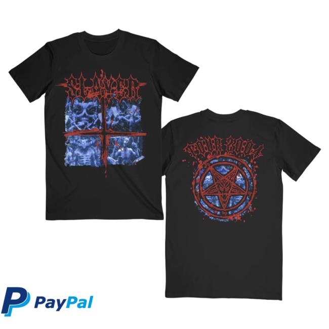 Slayer Clothing Store Shop Merch Atrocity Blue Tour Tees