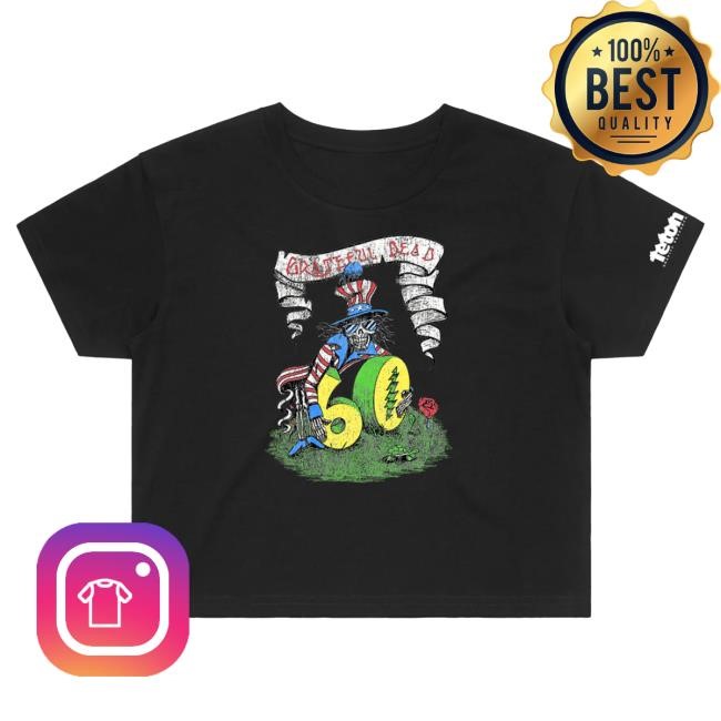 Grateful Dead 60th x TGR 60th Dead Uncle Sam Crop T Shirt