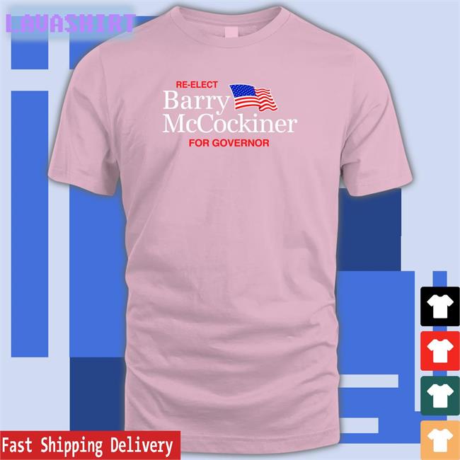 Shithead Steve Merch Re-Elect Barry Mccockiner For Governor Crewneck Sweatshirt