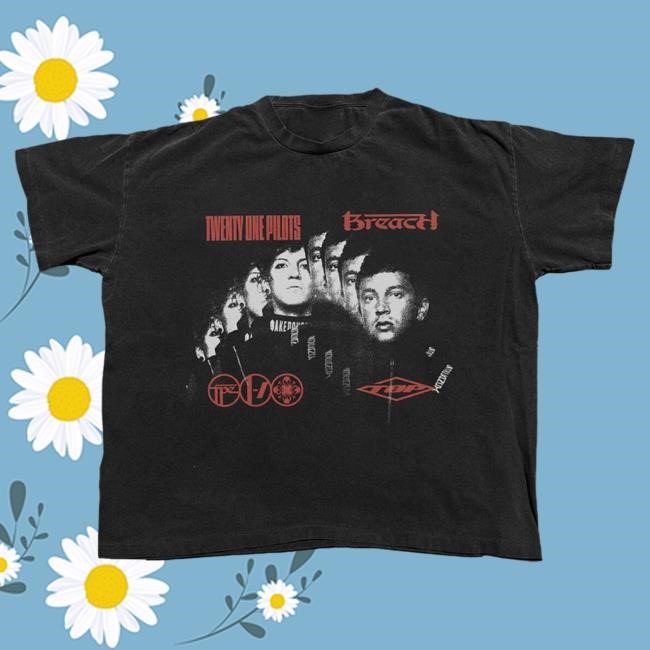 Official Twenty One Pilots Merch Breach Faces Top Shirt 21 Pilots Apparel Clothing