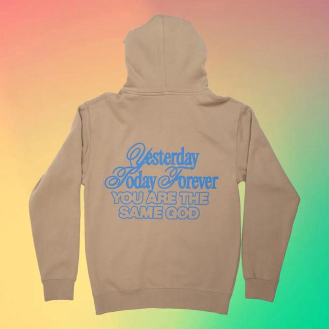Official Elevation Worship Apparel Merch Shop Yesterday Today Forever You Are The Same God Zip Up Hoodie ElevationWorship Store