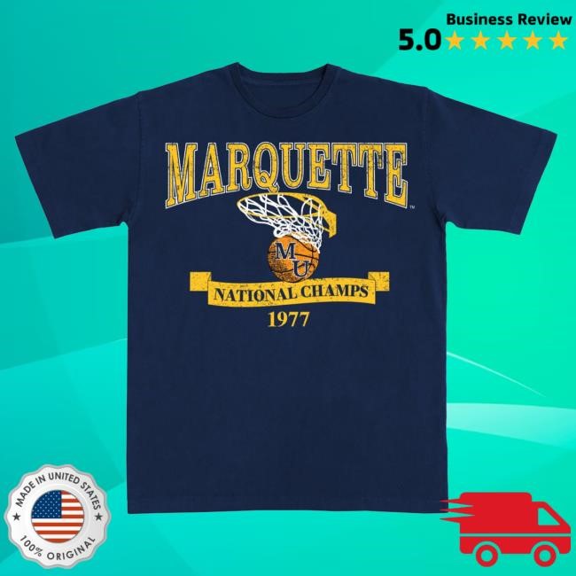 Official Slam Goods Marquette '77 NCAA Champs Heavy Hot Shirt SlamGoods