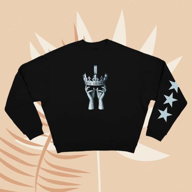 Mary J. Blige "Silver Crown" Black Pullover Sweatshirt Mary J Blige Official