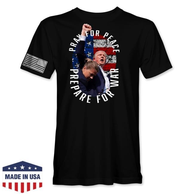 Official Hodgetwins Merch - Trump Pray For Peace Retro Shirt