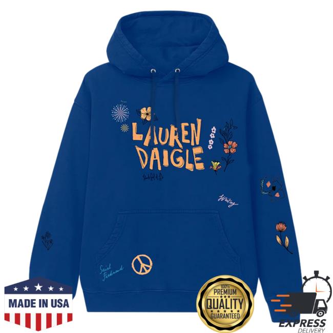 Official Lauren Daigle Merch Store Shop LaurenDaigle Navy Doodle Attractive Hoodie