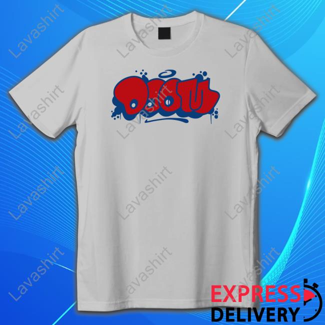 Official Mf Doom Merch Throw Blue & Red Shirt