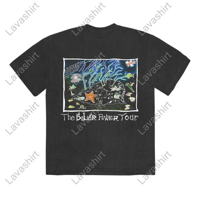 Lorde Store Aquarium Washed T-Shirt The Solar Power Tour
