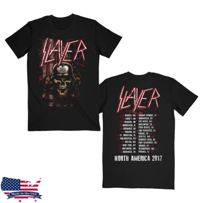 Slayer Clothing Store Shop Merch Slaymerica Itinerary Tee