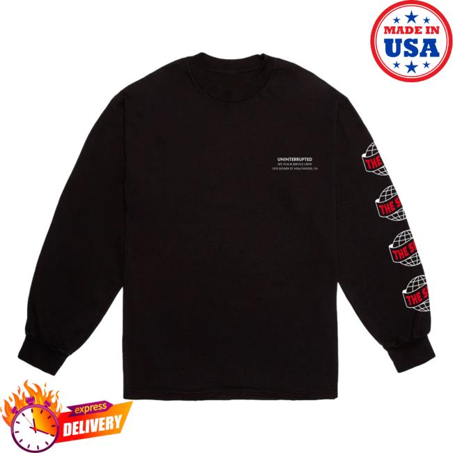Official Maverick Carter Uninterrupted Clothing Store Shop The Shop: S5e7 Headquarters Long Sleeve T-Shirts Black Mavcarter