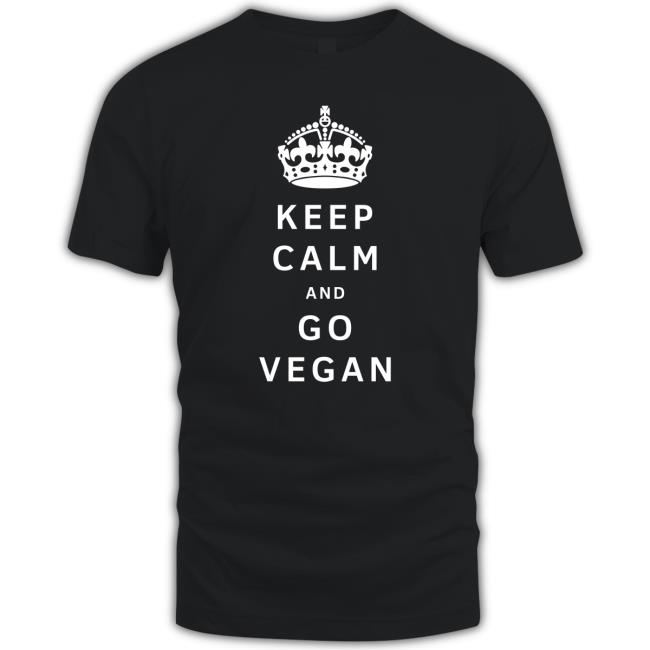 Lord Flashheart Crown Keep Calm And Go Vegan Crewneck Sweatshirt