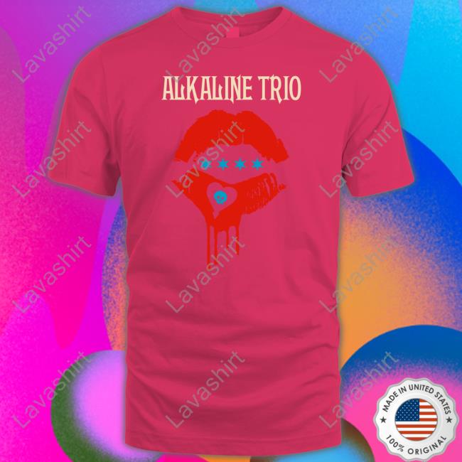 Official Alkaline Trio Merch Lips Tee Alkalinetrio