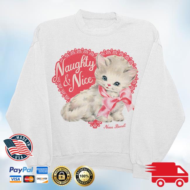 Nessa Barrett Official Merch Store Naughty & Nice Crewneck Sweatshirt