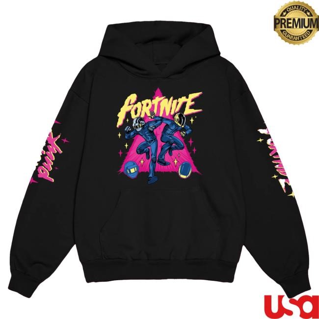 Official Daft Punk Merch Store Fortnite x Daft Punk Attractive Hoodie