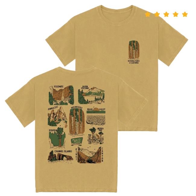 Welcome To California's National Parks New T-Shirt Parks Project Apparel Shop