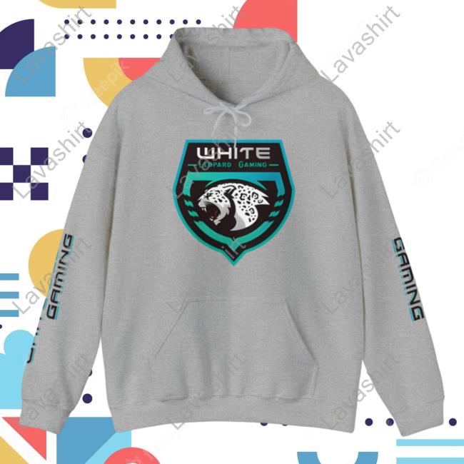 Official Soar Dogg White Leopard Gaming Sweatshirt Grey