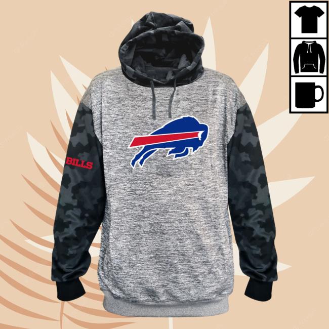 Official Buffalobills Clothing Shop Merch Store Big & Tall Buffalo Bills Camo Team Logo Sweatshirt