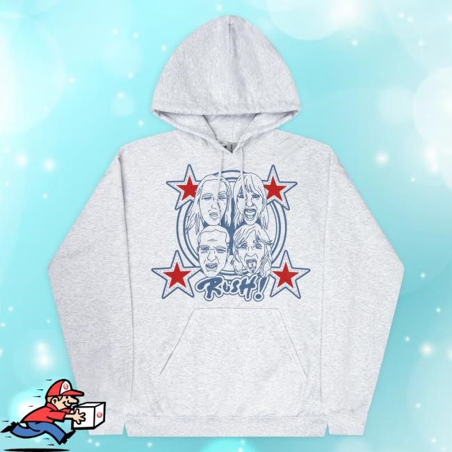 Rush! Faces & Red Starz Hoodie Måneskin Merch