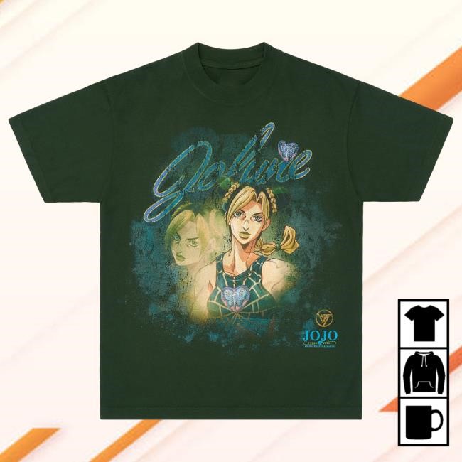 Official Hypland Clothing Merch Store Jojo Jolyne Jumbo New Shirt (Moss)