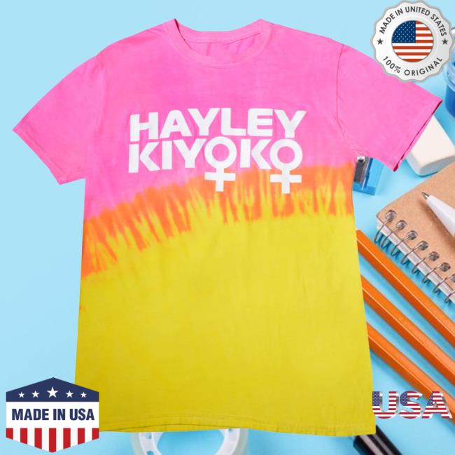 Official Hayley Kiyoko Merch Store Lady Symbol Shirt New Pink And Yellow HayleyKiyoko
