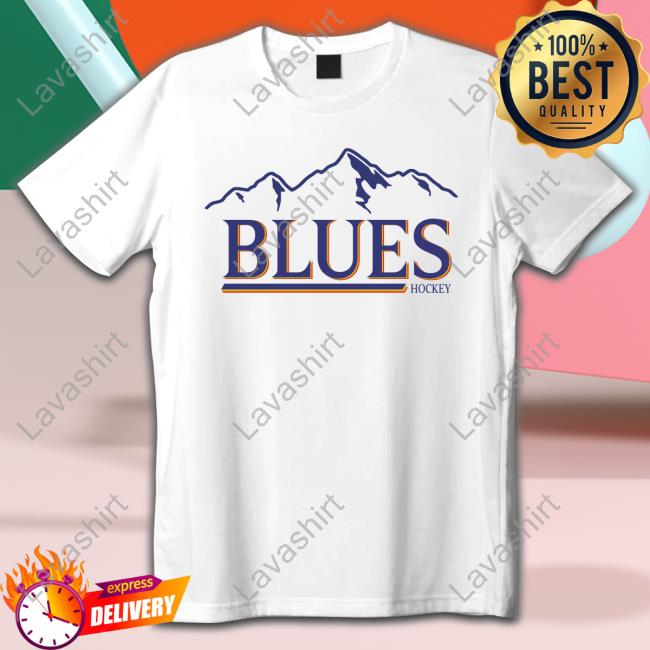 Official Blues Buzz Vintage Mountain Blues Hockey Hoodie