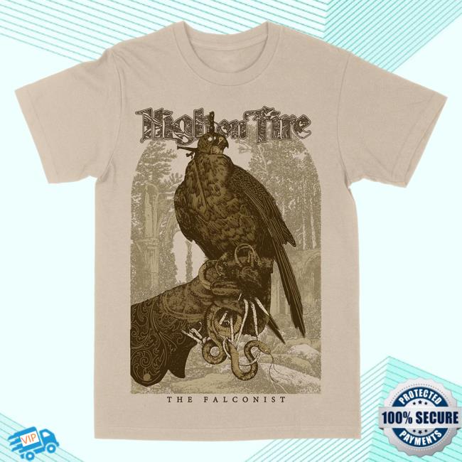 Death Wish Store Deathwish Inc High On Fire The Falconist Tan Shirt 2023 Deathwishinc
