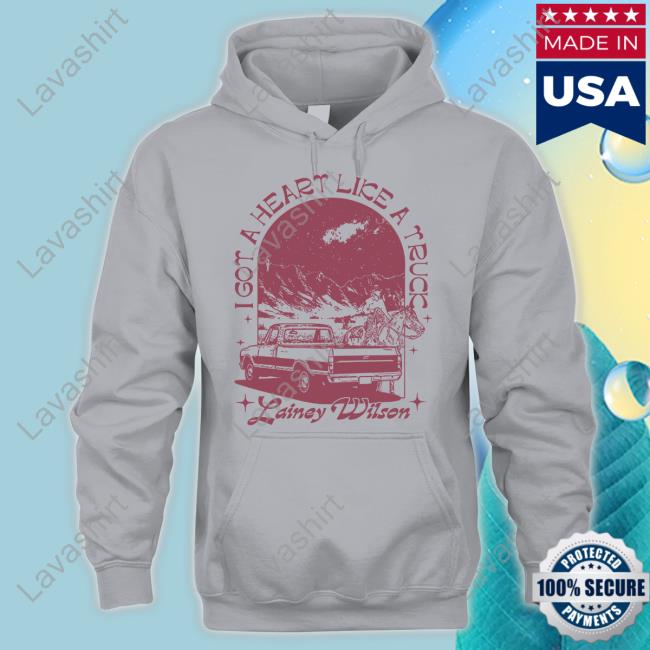 Official Lainey Wilson Merch I Got A Heart Like A Truck Natural Tee