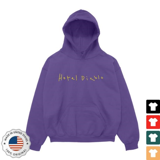 Official Machine Gun Kelly Merch Store Hotel Diablo Anniversary Sweatshirt Hoodie Machine Gun Kelly
