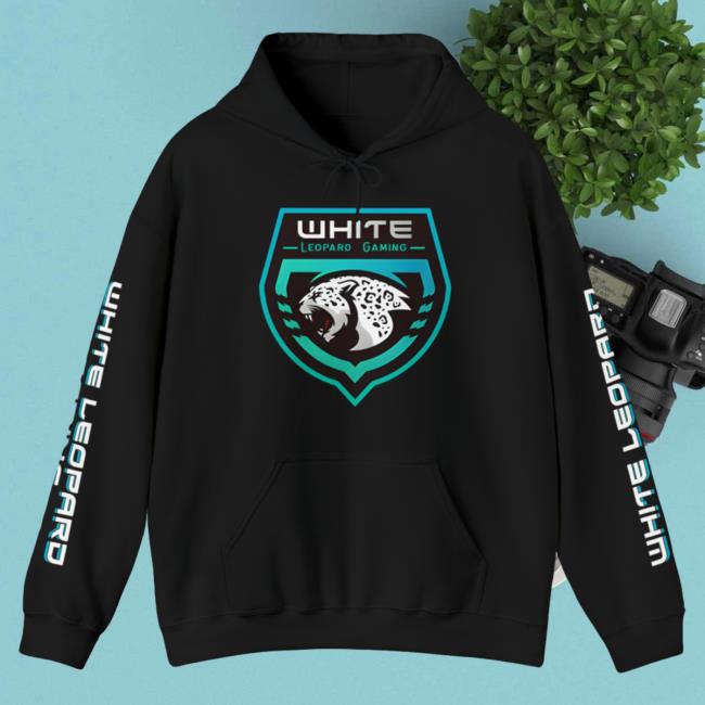 Soardogg Apparel Black Leopard Gaming Pullover Hoodie Black