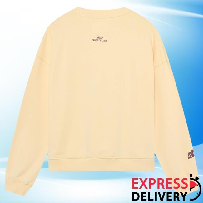 Official Eme Studios Clothing Store Mbuddy Grey Oversized Crewneck EmeStudios
