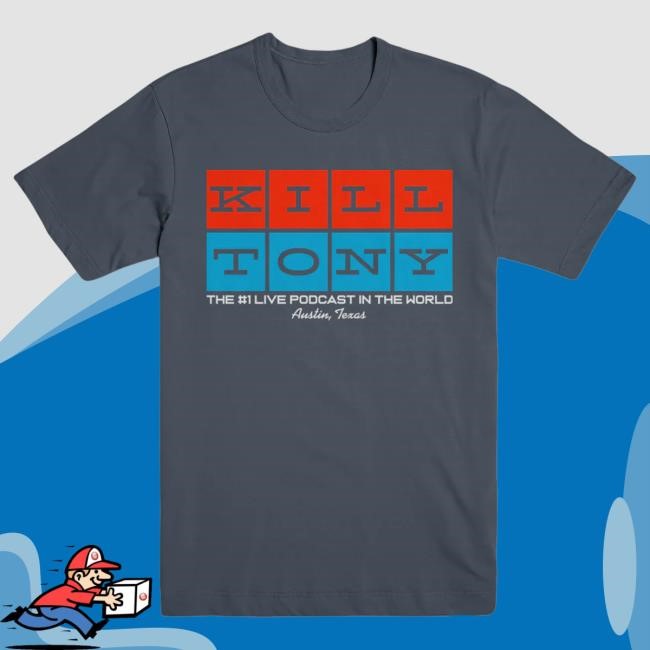 Kill Tony Squares T-Shirt spins active comedy tour-night vibe