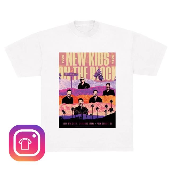 Official New Kids On The Block Merch Store Palm Desert Event Tees Shop Nkotb