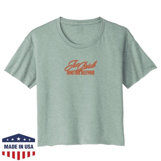 Official Jon Pardi Merch Store Jon Pardi Honkytonk Hollywood Women's Crop Shirt