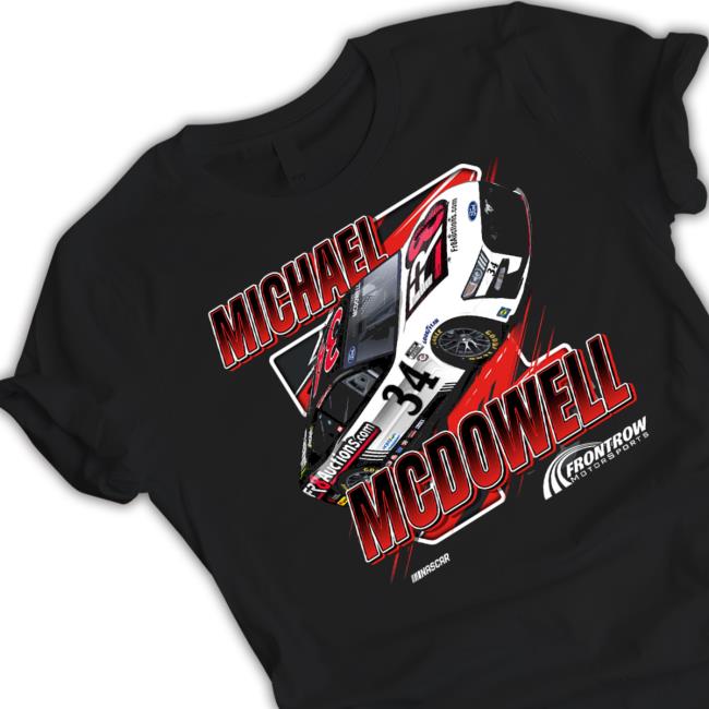 Official Front Row Motorsports Merch Fr8auctions Michael Mcdowell 2023 Shirt