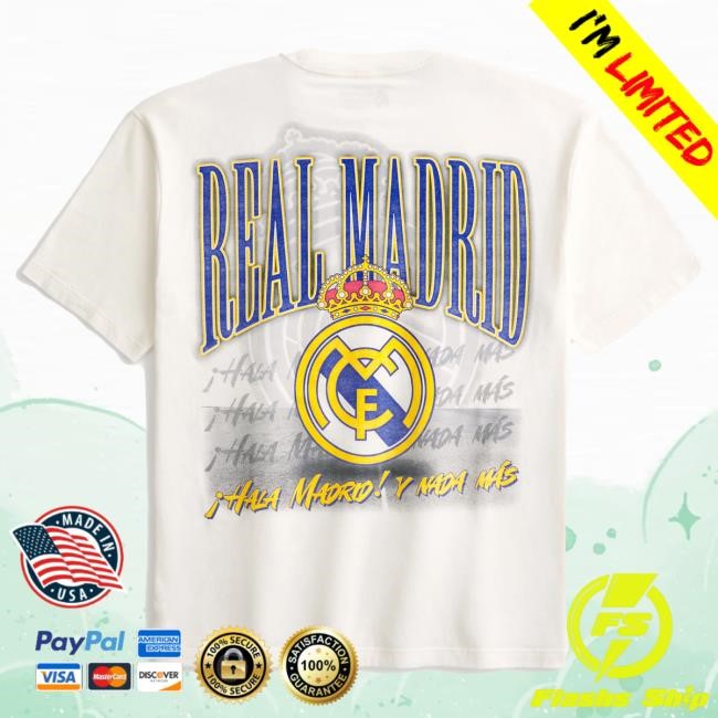 Official Hollister Merch Boxy Real Madrid CF Graphic Tee HollisterCO